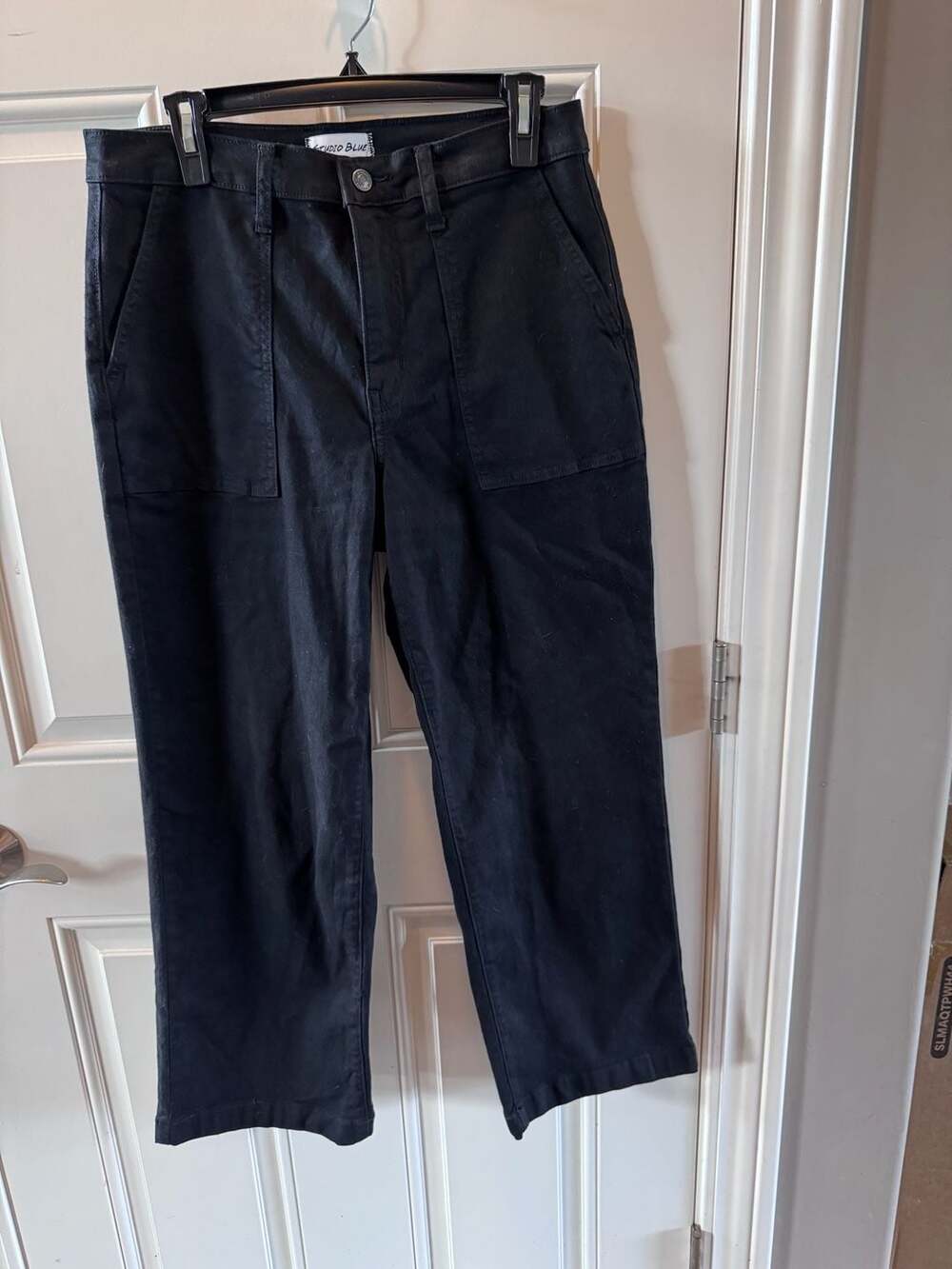 Studio Blue Black Utility Pants Size 30 ESB117720FM-BLACK